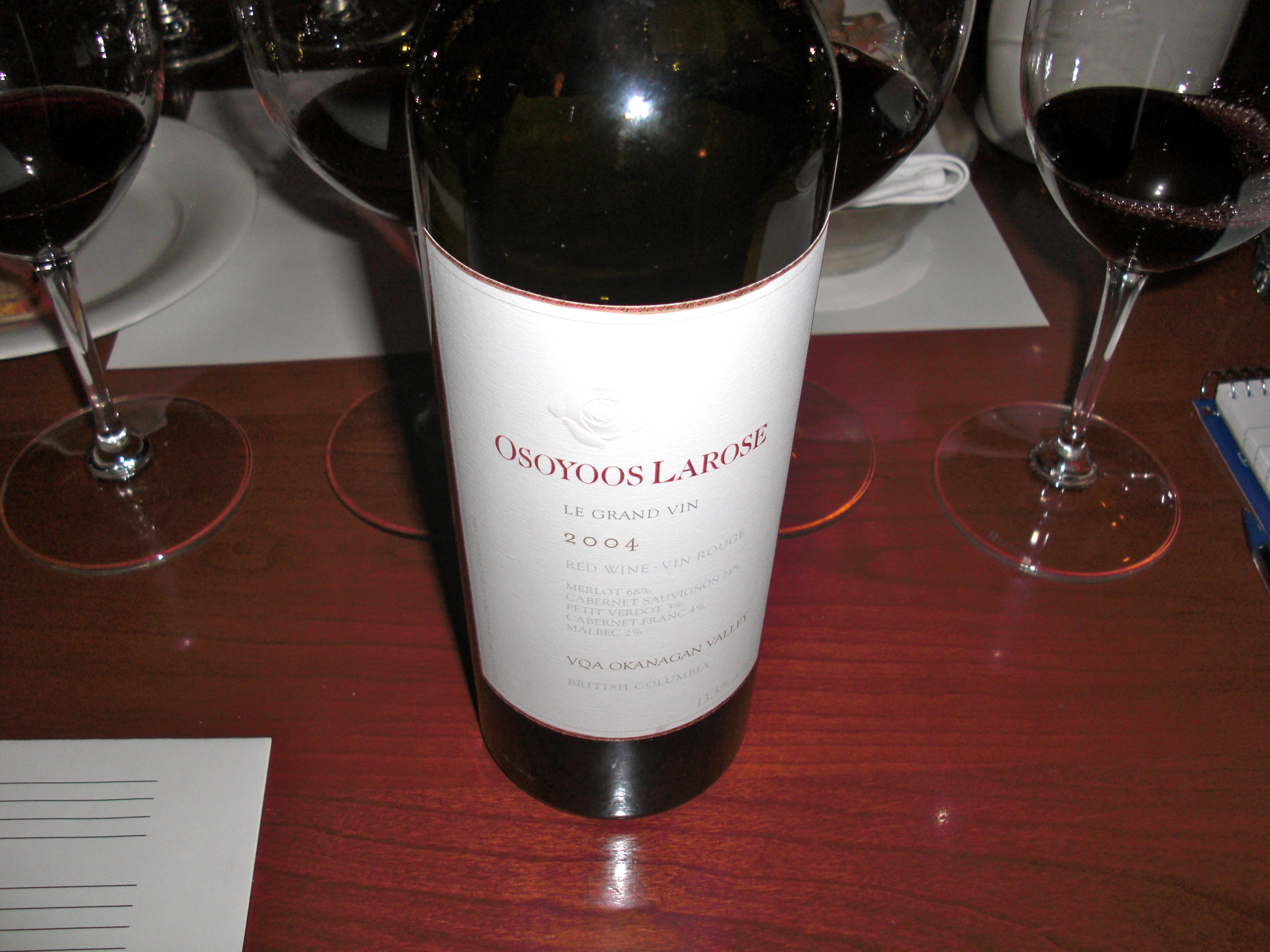 Osoyoos Larose. Wines In Niagara