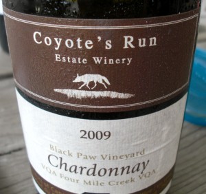Coyote's Run Chardonnay.