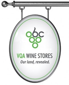 VQA B.C. wine stores logo.