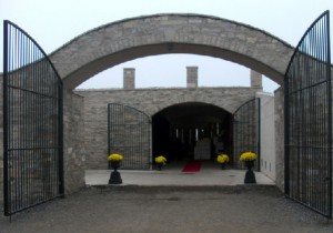 The grand entrace to the Mega cellar